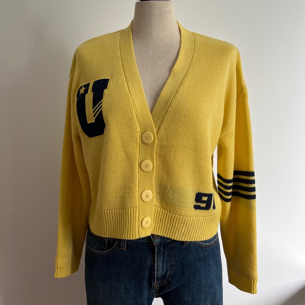 Streetwear Society - Yellow Button Down Cardigan